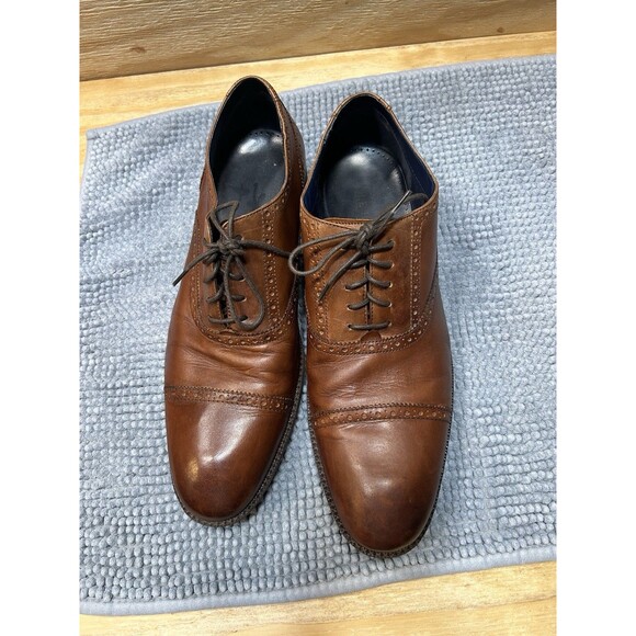 Cole Haan Wayne Cap Toe Oxford Mens Dress Shoes 13 British Tan Leather main image 9